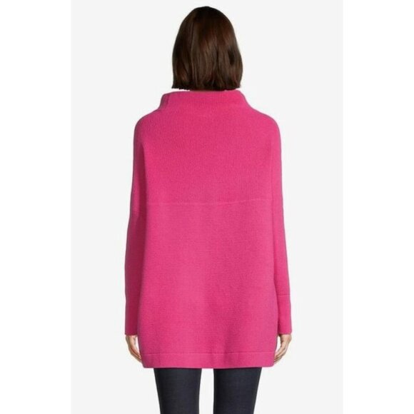 Free People NWT Ottoman Slouchy Tunic in Raspberry Rose - Size Small - Picture 2 of 12